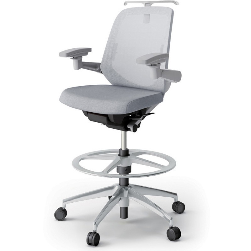 KJ-167JEHP2ZNT7 ノートチェア ハイポジションタイプ ローバック 可動肘 ハンガー ランバーサポート付 メッシュJE アルミ脚<配送時組立サービス付> 1台 イトーキ 【通販モノタロウ】