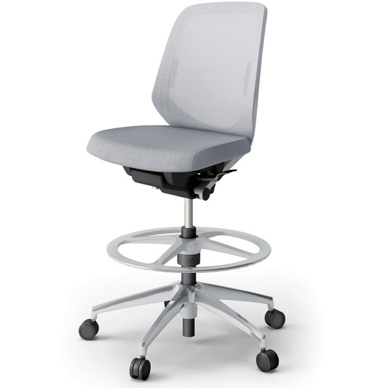 KJ-160JEP-ZNT7 ノートチェア ハイポジションタイプ ローバック 肘なし ランバーサポート付 メッシュJE アルミ脚<配送時組立サービス付> 1台 イトーキ 【通販モノタロウ】