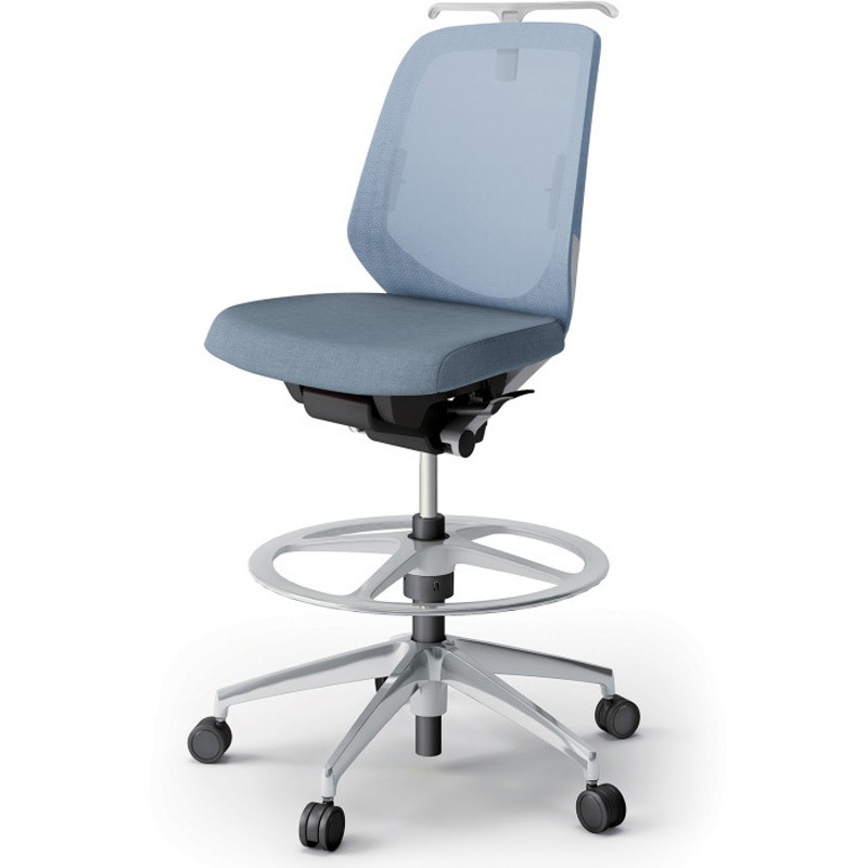 KJ-160JEHP-ZNB4 ノートチェア ハイポジションタイプ ローバック 肘なし ハンガー ランバーサポート付 メッシュJE アルミ脚<配送時組立サービス付> 1台 イトーキ 【通販モノタロウ】