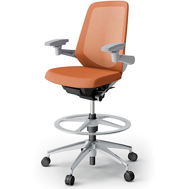 KJ-177JVP1ZND3 ノートチェア ハイポジションタイプ ハイバック 可動肘 ランバーサポートなし メッシュJV アルミ脚<配送時組立サービス付> 1台 イトーキ 【通販モノタロウ】