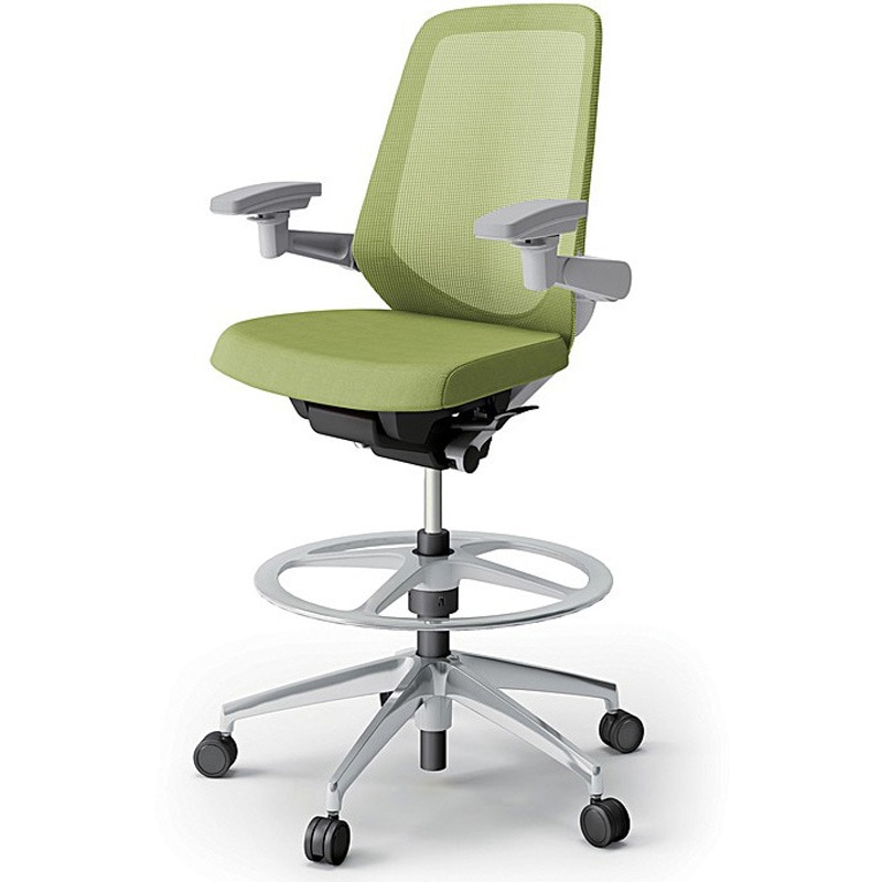 KJ-177JVP1ZNQ6 ノートチェア ハイポジションタイプ ハイバック 可動肘 ランバーサポートなし メッシュJV アルミ脚<配送時組立サービス付> 1台 イトーキ 【通販モノタロウ】