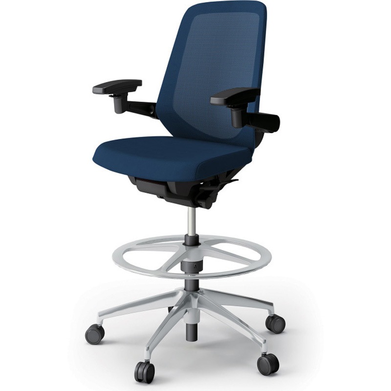 KJ-177JVP1ZTB2 ノートチェア ハイポジションタイプ ハイバック 可動肘 ランバーサポートなし メッシュJV アルミ脚<配送時組立サービス付> 1台 イトーキ 【通販モノタロウ】