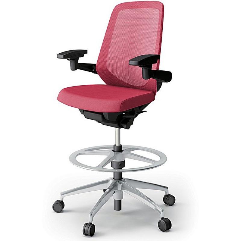 KJ-177JVP1ZTM4 ノートチェア ハイポジションタイプ ハイバック 可動肘 ランバーサポートなし メッシュJV アルミ脚<配送時組立サービス付> 1台 イトーキ 【通販モノタロウ】