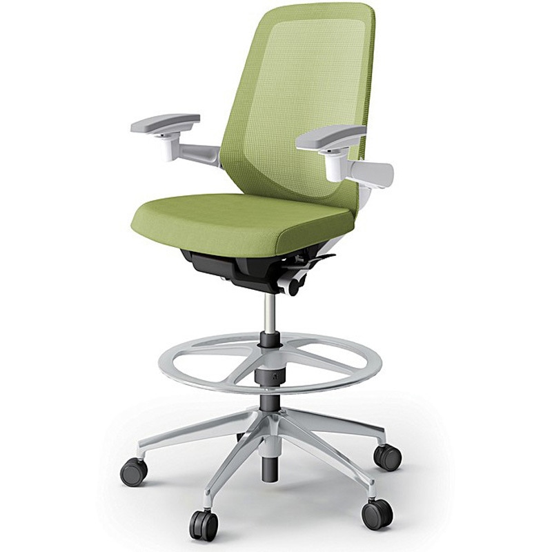 KJ-177JVP1ZWQ6 ノートチェア ハイポジションタイプ ハイバック 可動肘 ランバーサポートなし メッシュJV アルミ脚<配送時組立サービス付> 1台 イトーキ 【通販モノタロウ】