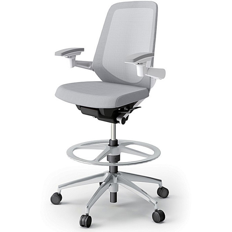 KJ-177JVP1ZWW6 ノートチェア ハイポジションタイプ ハイバック 可動肘 ランバーサポートなし メッシュJV アルミ脚<配送時組立サービス付> 1台 イトーキ 【通販モノタロウ】