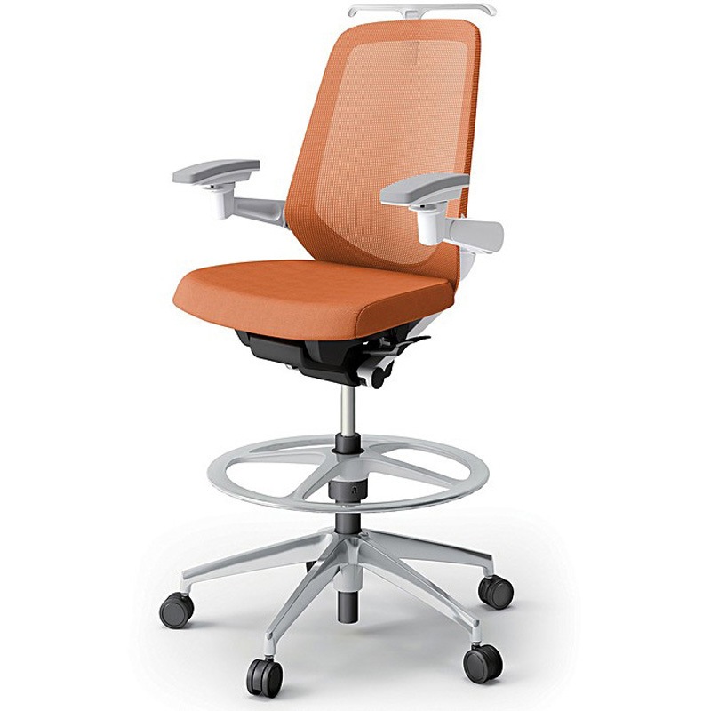 KJ-177JVHP1ZWD3 ノートチェア ハイポジションタイプ ハイバック 可動肘 ハンガー ランバーサポートなし メッシュJV アルミ脚<配送時組立サービス付> 1台 イトーキ 【通販モノタロウ】