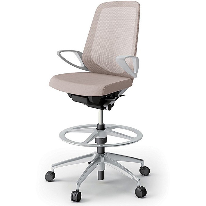 KJ-176JVP-ZNY3 ノートチェア ハイポジションタイプ ハイバック 固定肘 ランバーサポートなし メッシュJV アルミ脚<配送時組立サービス付> 1台 イトーキ 【通販モノタロウ】