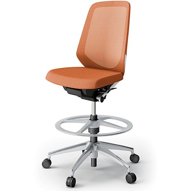 KJ-170JVP-ZWD3 ノートチェア ハイポジションタイプ ハイバック 肘なし ランバーサポートなし メッシュJV アルミ脚<配送時組立サービス付> 1台 イトーキ 【通販モノタロウ】