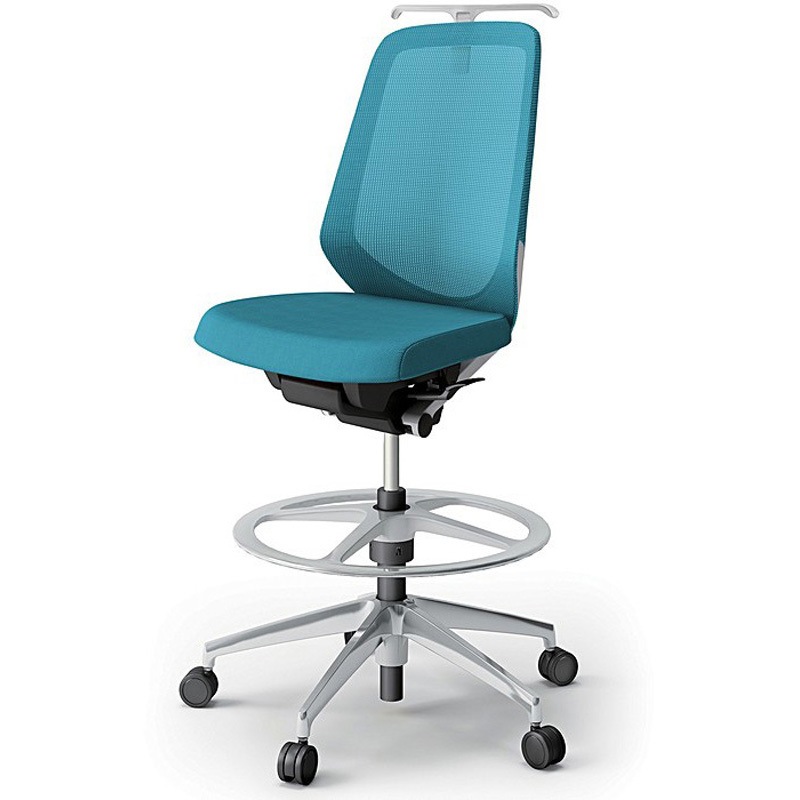 KJ-170JVHP-ZNA3 ノートチェア ハイポジションタイプ ハイバック 肘なし ハンガー ランバーサポートなし メッシュJV アルミ脚<配送時組立サービス付> 1台 イトーキ 【通販モノタロウ】