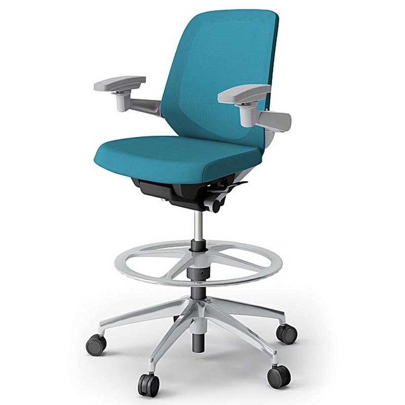 KJ-187JVP1ZNA3 ノートチェア ハイポジションタイプ ローバック 可動肘 ランバーサポートなし メッシュJV アルミ脚<配送時組立サービス付> 1台 イトーキ 【通販モノタロウ】