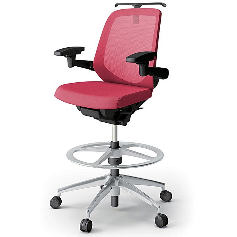 KJ-187JVHP1ZTM4 ノートチェア ハイポジションタイプ ローバック 可動肘 ハンガー ランバーサポートなし メッシュJV アルミ脚<配送時組立サービス付> 1台 イトーキ 【通販モノタロウ】 71,390円