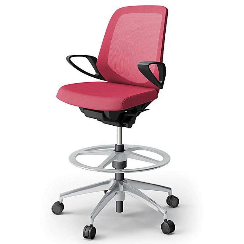 KJ-186JVP-ZTM4 ノートチェア ハイポジションタイプ ローバック 固定肘 ランバーサポートなし メッシュJV アルミ脚<配送時組立サービス付> 1台 イトーキ 【通販モノタロウ】 60,390円