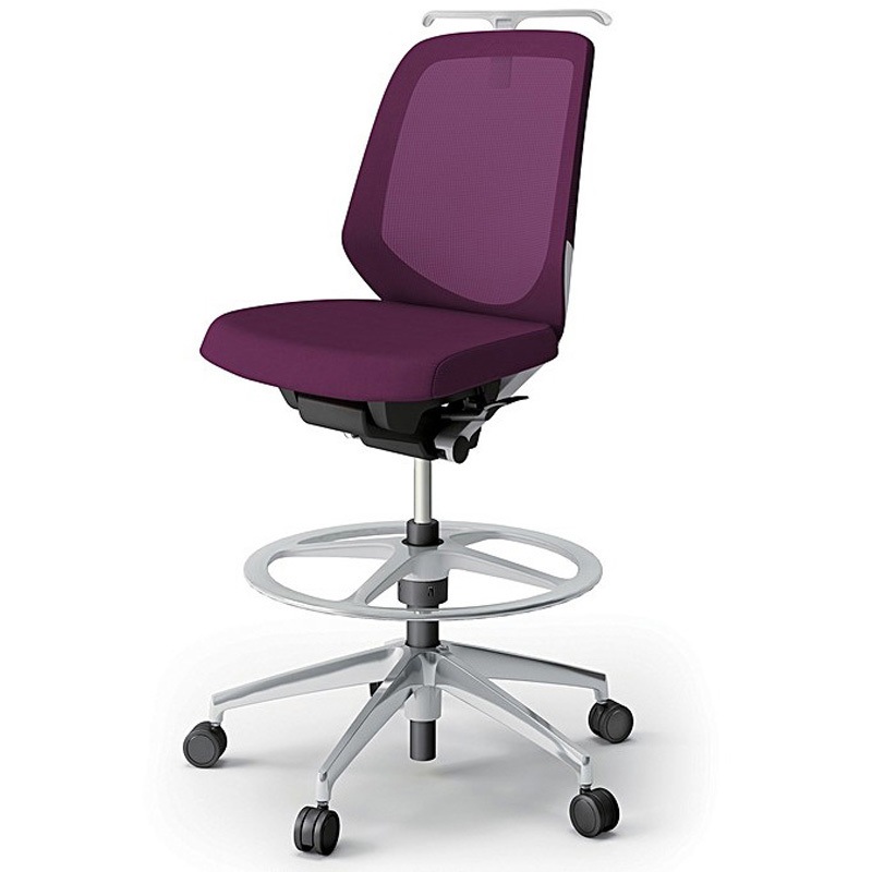 KJ-180JVHP-ZNX7 ノートチェア ハイポジションタイプ ローバック 肘なし ハンガー ランバーサポートなし メッシュJV アルミ脚<配送時組立サービス付> 1台 イトーキ 【通販モノタロウ】