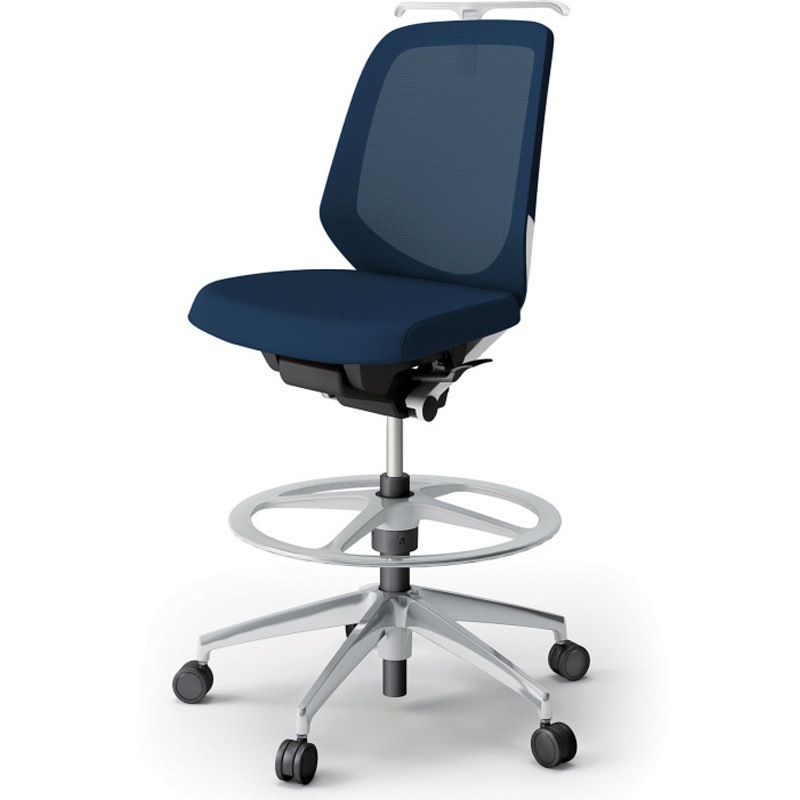 KJ-180JVHP-ZWB2 ノートチェア ハイポジションタイプ ローバック 肘なし ハンガー ランバーサポートなし メッシュJV アルミ脚<配送時組立サービス付> 1台 イトーキ 【通販モノタロウ】