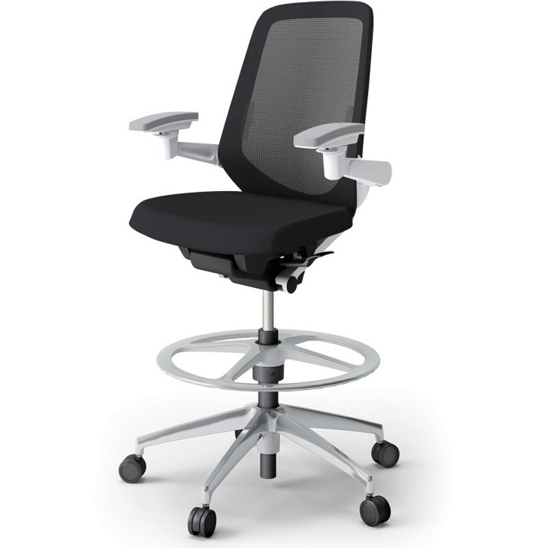 KJ-157JVP1ZWT1 ノートチェア ハイポジションタイプ ハイバック 可動肘 ランバーサポート付 メッシュJV アルミ脚<配送時組立サービス付> 1台 イトーキ 【通販モノタロウ】 139,800円