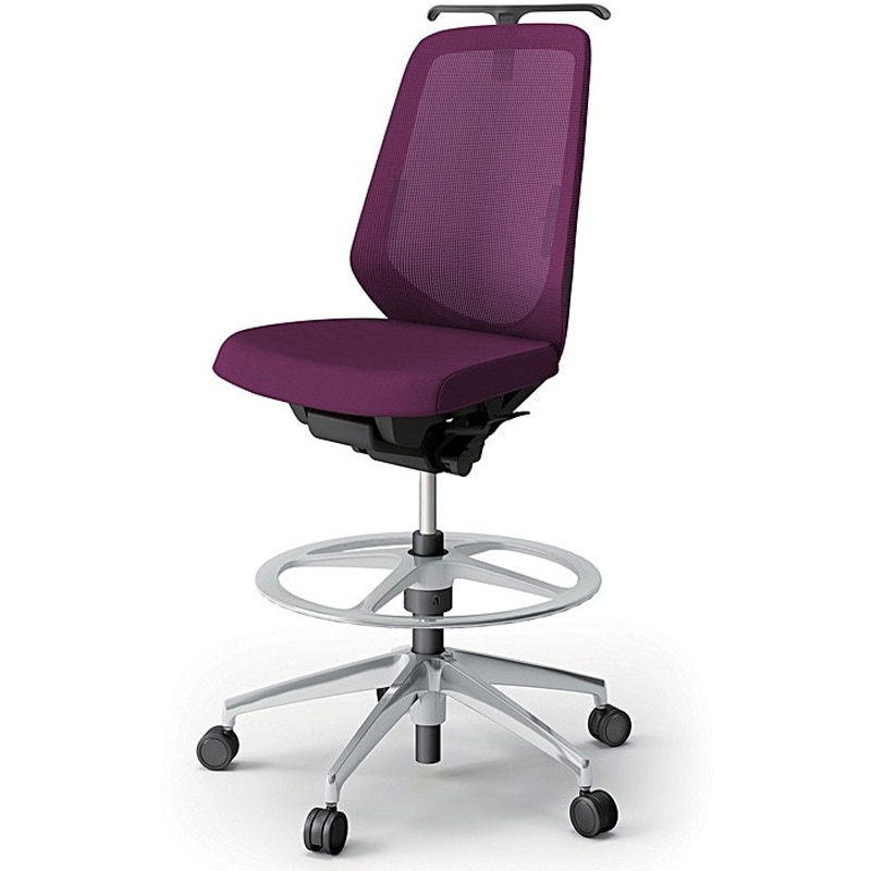 KJ-150JVHP-ZTX7 ノートチェア ハイポジションタイプ ハイバック 肘なし ハンガー ランバーサポート付 メッシュJV アルミ脚<配送時組立サービス付> 1台 イトーキ 【通販モノタロウ】