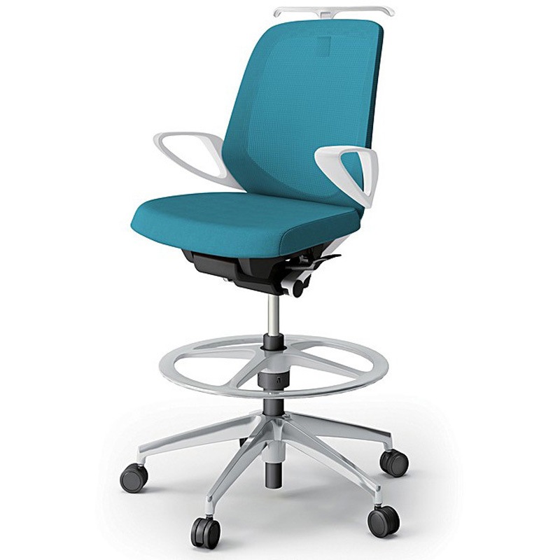 KJ-166JVHP-ZWA3 ノートチェア ハイポジションタイプ ローバック 固定肘 ハンガー ランバーサポート付 メッシュJV アルミ脚<配送時組立サービス付> 1台 イトーキ 【通販モノタロウ】 71,390円