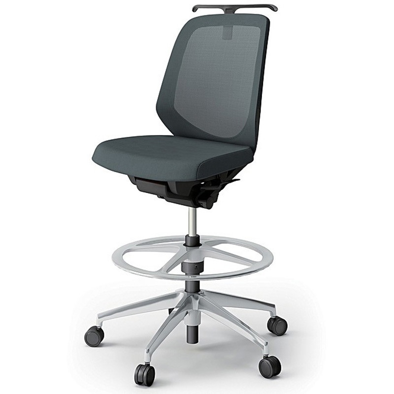 KJ-160JVHP-ZTW2 ノートチェア ハイポジションタイプ ローバック 肘なし ハンガー ランバーサポート付 メッシュJV アルミ脚<配送時組立サービス付> 1台 イトーキ 【通販モノタロウ】