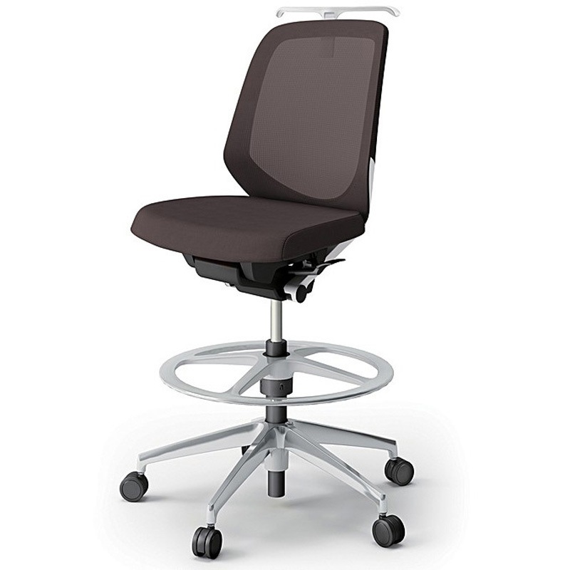 KJ-160JVHP-ZWH2 ノートチェア ハイポジションタイプ ローバック 肘なし ハンガー ランバーサポート付 メッシュJV アルミ脚<配送時組立サービス付> 1台 イトーキ 【通販モノタロウ】 65,890円