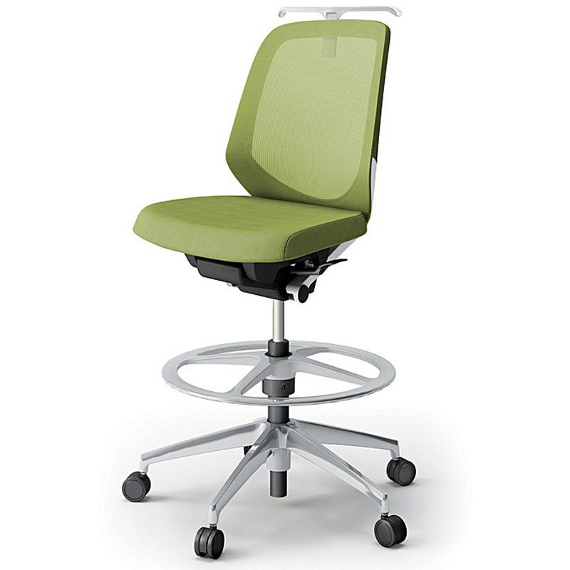 KJ-160JVHP-ZWQ6 ノートチェア ハイポジションタイプ ローバック 肘なし ハンガー ランバーサポート付 メッシュJV アルミ脚<配送時組立サービス付> 1台 イトーキ 【通販モノタロウ】