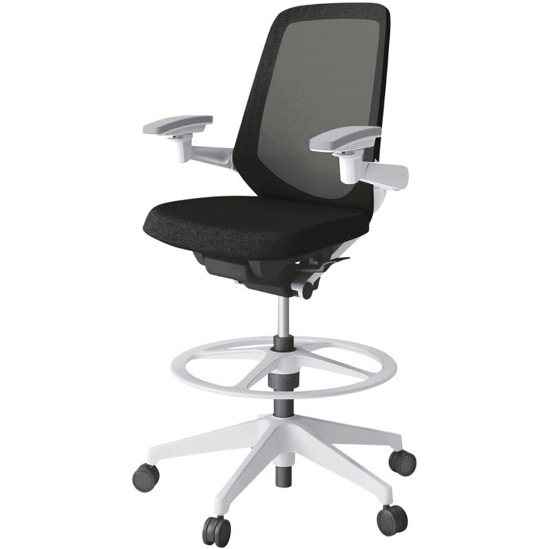 KJ-177JEP2W9T1 ノートチェア ハイポジションタイプ ハイバック 可動肘 ランバーサポートなし メッシュJE 樹脂脚<配送時組立サービス付> 1台 イトーキ 【通販モノタロウ】