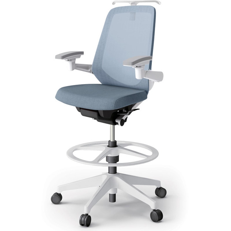 KJ-177JEHP2W9B4 ノートチェア ハイポジションタイプ ハイバック 可動肘 ハンガー ランバーサポートなし メッシュJE 樹脂脚<配送時組立サービス付> 1台 イトーキ 【通販モノタロウ】