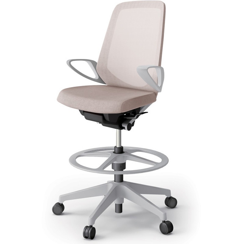 KJ-176JEP-GNF6 ノートチェア ハイポジションタイプ ハイバック 固定肘 ランバーサポートなし メッシュJE 樹脂脚<配送時組立サービス付> 1台 イトーキ 【通販モノタロウ】