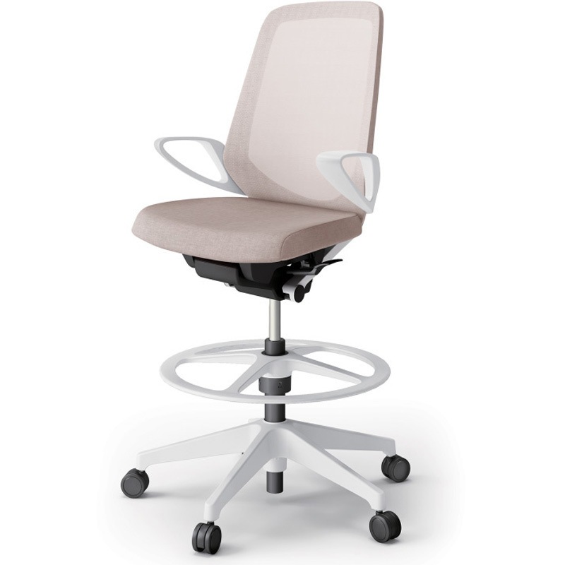 KJ-176JEP-W9F6 ノートチェア ハイポジションタイプ ハイバック 固定肘 ランバーサポートなし メッシュJE 樹脂脚<配送時組立サービス付> 1台 イトーキ 【通販モノタロウ】