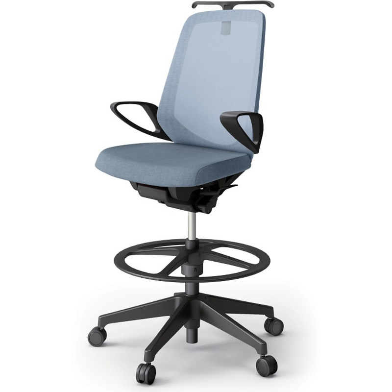 KJ-176JEHP-T1B4 ノートチェア ハイポジションタイプ ハイバック 固定肘 ハンガー ランバーサポートなし メッシュJE 樹脂脚<配送時組立サービス付> 1台 イトーキ 【通販モノタロウ】