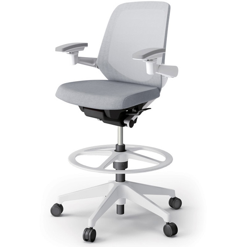 KJ-187JEP2W9T7 ノートチェア ハイポジションタイプ ローバック 可動肘 ランバーサポートなし メッシュJE 樹脂脚<配送時組立サービス付> 1台 イトーキ 【通販モノタロウ】