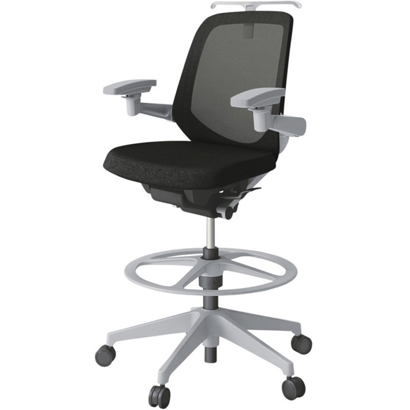 KJ-187JEHP2GNT1 ノートチェア ハイポジションタイプ ローバック 可動肘 ハンガー ランバーサポートなし メッシュJE 樹脂脚<配送時組立サービス付> 1台 イトーキ 【通販モノタロウ】