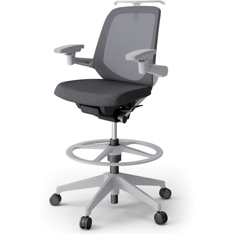 KJ-187JEHP2GNT3 ノートチェア ハイポジションタイプ ローバック 可動肘 ハンガー ランバーサポートなし メッシュJE 樹脂脚<配送時組立サービス付> 1台 イトーキ 【通販モノタロウ】