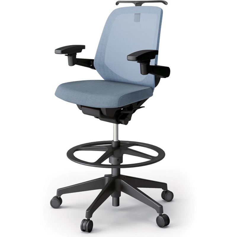 KJ-187JEHP2T1B4 ノートチェア ハイポジションタイプ ローバック 可動肘 ハンガー ランバーサポートなし メッシュJE 樹脂脚<配送時組立サービス付> 1台 イトーキ 【通販モノタロウ】