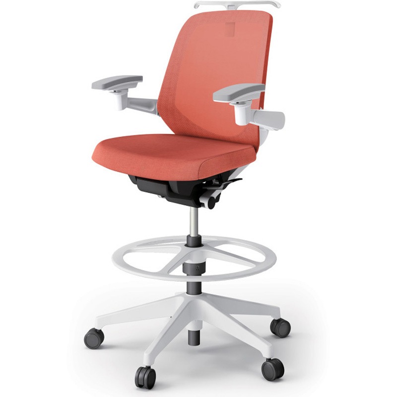 KJ-187JEHP2W9D4 ノートチェア ハイポジションタイプ ローバック 可動肘 ハンガー ランバーサポートなし メッシュJE 樹脂脚<配送時組立サービス付> 1台 イトーキ 【通販モノタロウ】