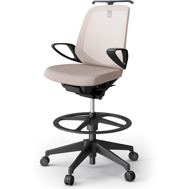 KJ-186JEHP-T1F6 ノートチェア ハイポジションタイプ ローバック 固定肘 ハンガー ランバーサポートなし メッシュJE 樹脂脚<配送時組立サービス付> 1台 イトーキ 【通販モノタロウ】