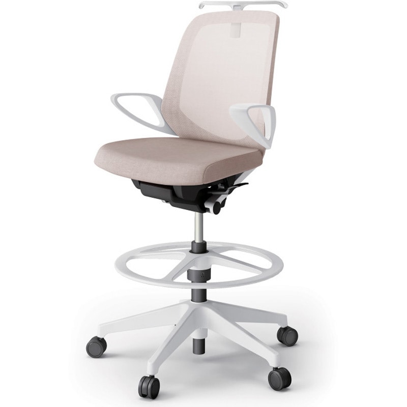 KJ-186JEHP-W9F6 ノートチェア ハイポジションタイプ ローバック 固定肘 ハンガー ランバーサポートなし メッシュJE 樹脂脚<配送時組立サービス付> 1台 イトーキ 【通販モノタロウ】