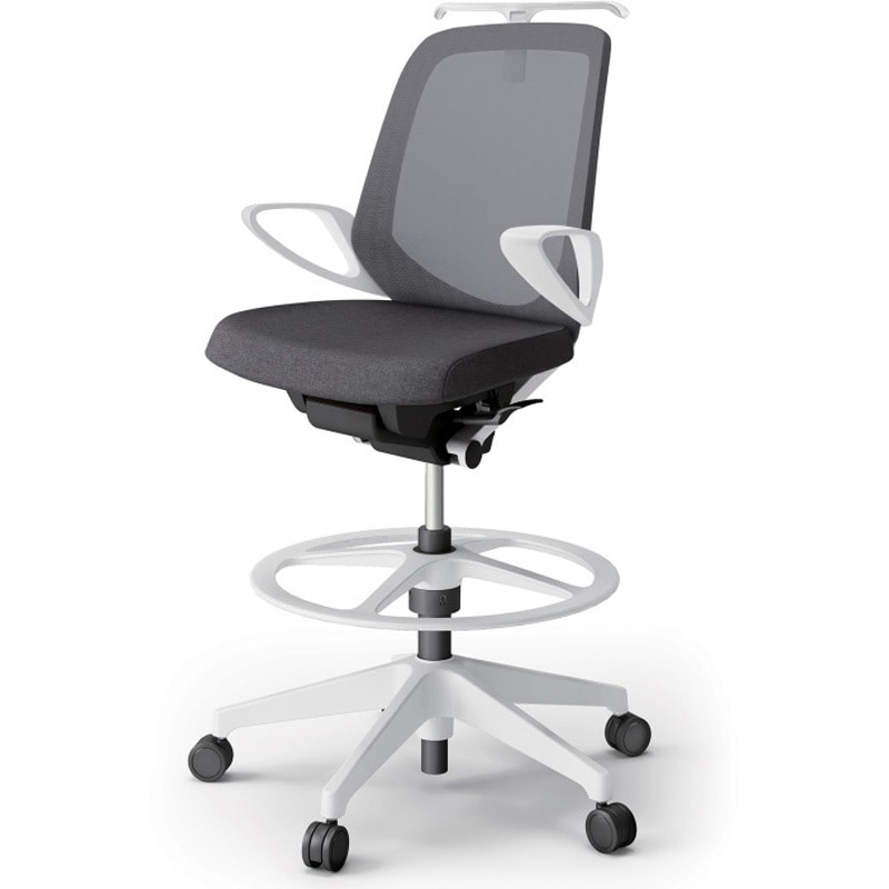 KJ-186JEHP-W9T3 ノートチェア ハイポジションタイプ ローバック 固定肘 ハンガー ランバーサポートなし メッシュJE 樹脂脚<配送時組立サービス付> 1台 イトーキ 【通販モノタロウ】