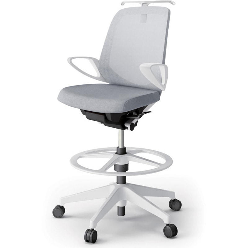 KJ-186JEHP-W9T7 ノートチェア ハイポジションタイプ ローバック 固定肘 ハンガー ランバーサポートなし メッシュJE 樹脂脚<配送時組立サービス付> 1台 イトーキ 【通販モノタロウ】