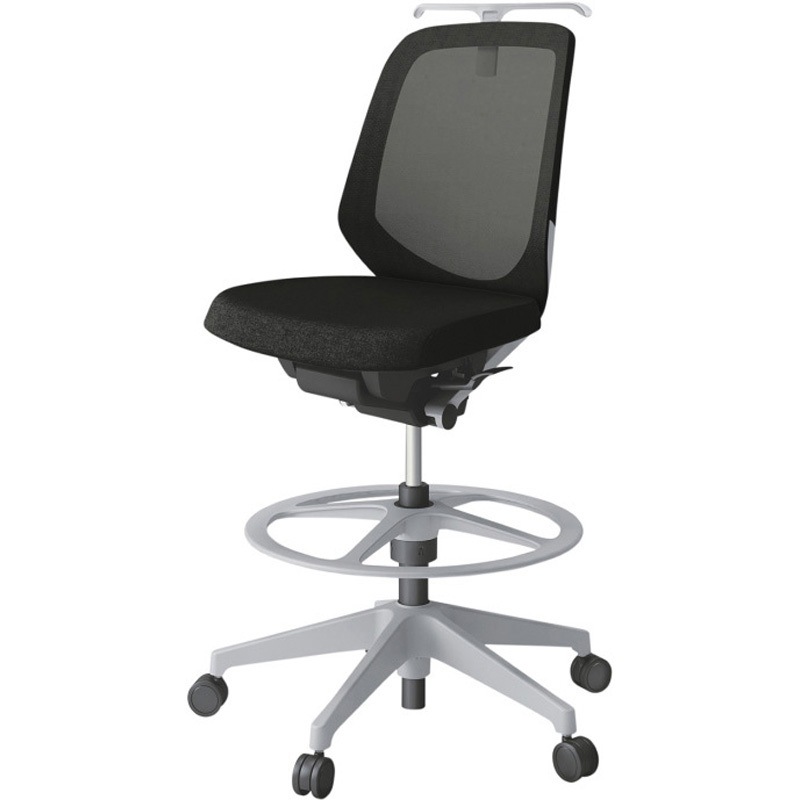 KJ-180JEHP-GNT1 ノートチェア ハイポジションタイプ ローバック 肘なし ハンガー ランバーサポートなし メッシュJE 樹脂脚<配送時組立サービス付> 1台 イトーキ 【通販モノタロウ】