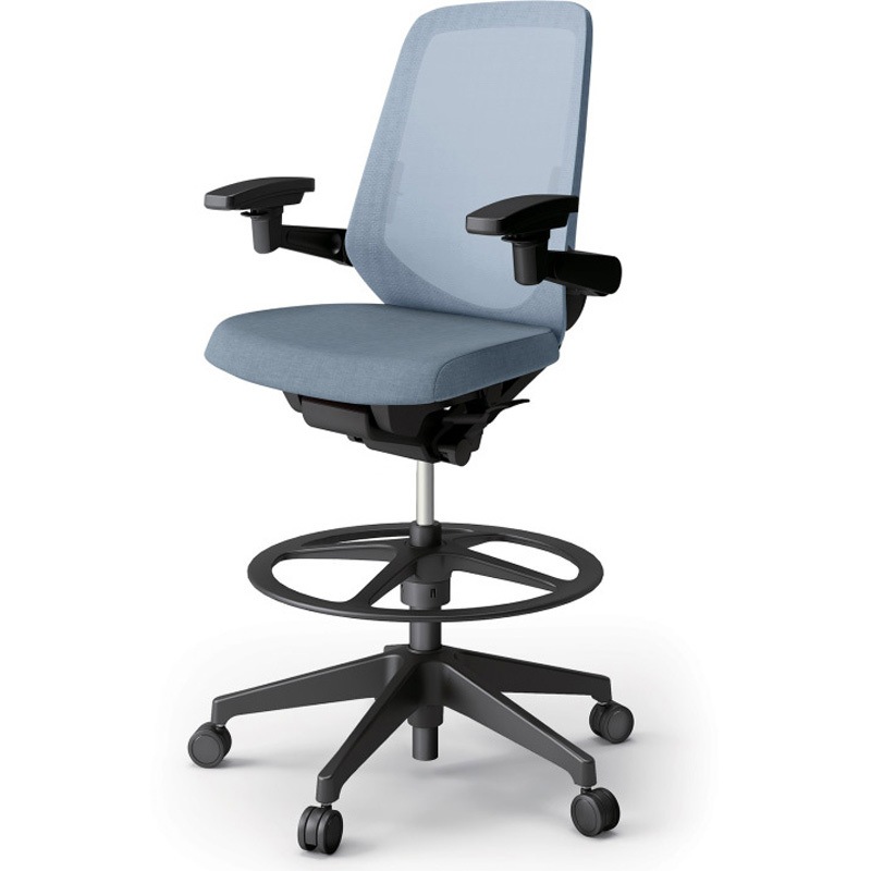 KJ-157JEP2T1B4 ノートチェア ハイポジションタイプ ハイバック 可動肘 ランバーサポート付 メッシュJE 樹脂脚<配送時組立サービス付> 1台 イトーキ 【通販モノタロウ】