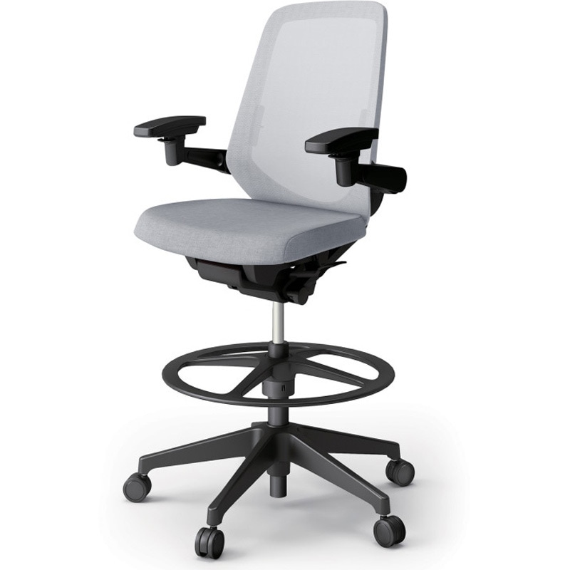 KJ-157JEP2T1T7 ノートチェア ハイポジションタイプ ハイバック 可動肘 ランバーサポート付 メッシュJE 樹脂脚<配送時組立サービス付> 1台 イトーキ 【通販モノタロウ】