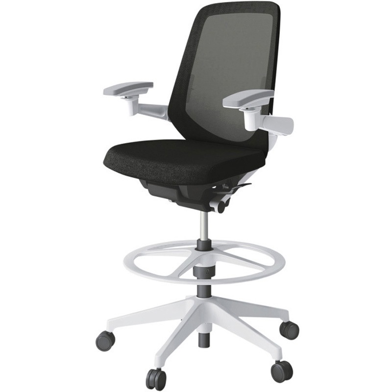 KJ-157JEP2W9T1 ノートチェア ハイポジションタイプ ハイバック 可動肘 ランバーサポート付 メッシュJE 樹脂脚<配送時組立サービス付> 1台 イトーキ 【通販モノタロウ】