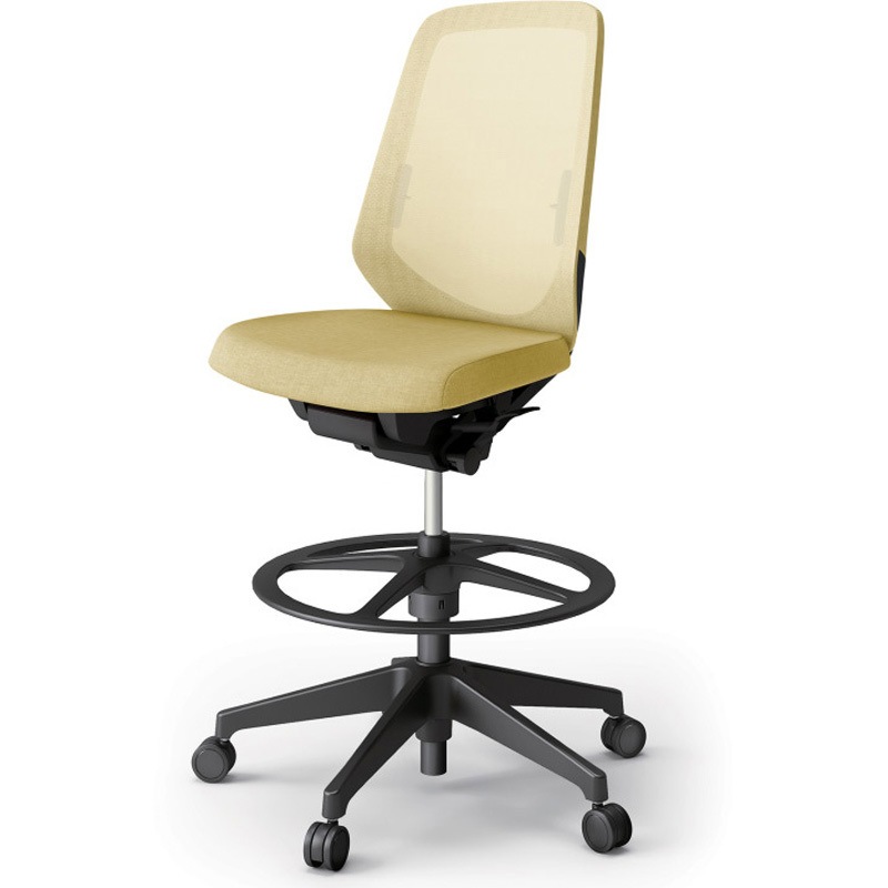 KJ-150JEP-T1U6 ノートチェア ハイポジションタイプ ハイバック 肘なし ランバーサポート付 メッシュJE 樹脂脚<配送時組立サービス付> 1台 イトーキ 【通販モノタロウ】