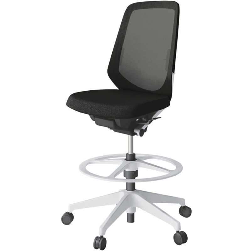 KJ-150JEP-W9T1 ノートチェア ハイポジションタイプ ハイバック 肘なし ランバーサポート付 メッシュJE 樹脂脚<配送時組立サービス付> 1台 イトーキ 【通販モノタロウ】