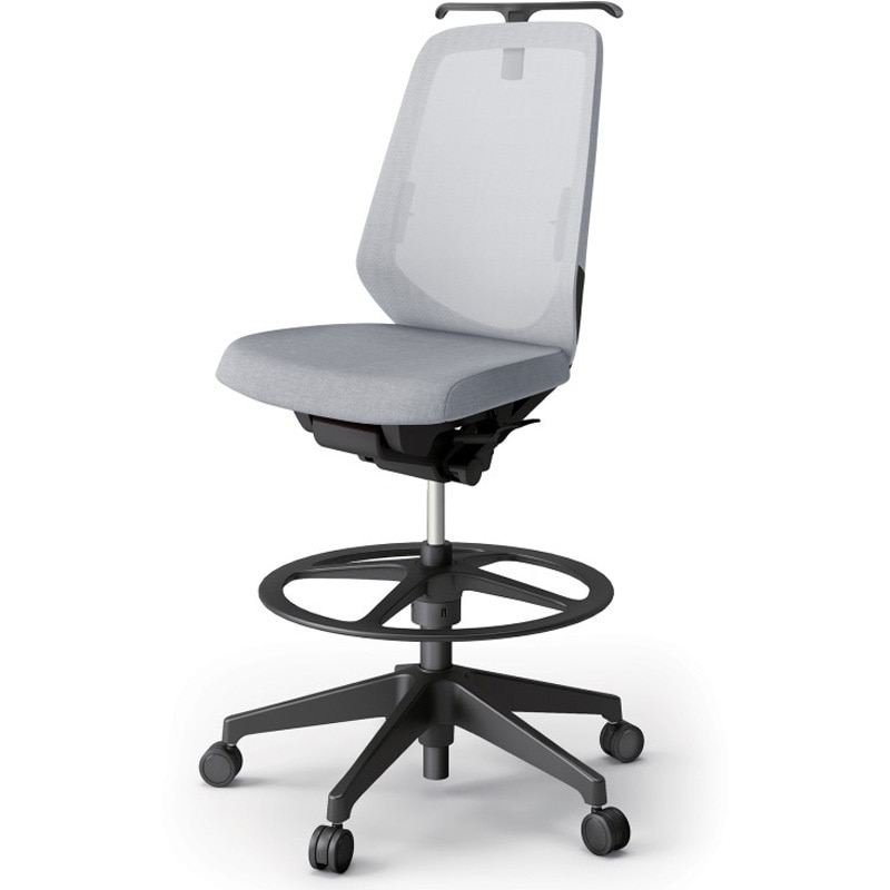 KJ-150JEHP-T1T7 ノートチェア ハイポジションタイプ ハイバック 肘なし ハンガー ランバーサポート付 メッシュJE 樹脂脚<配送時組立サービス付> 1台 イトーキ 【通販モノタロウ】