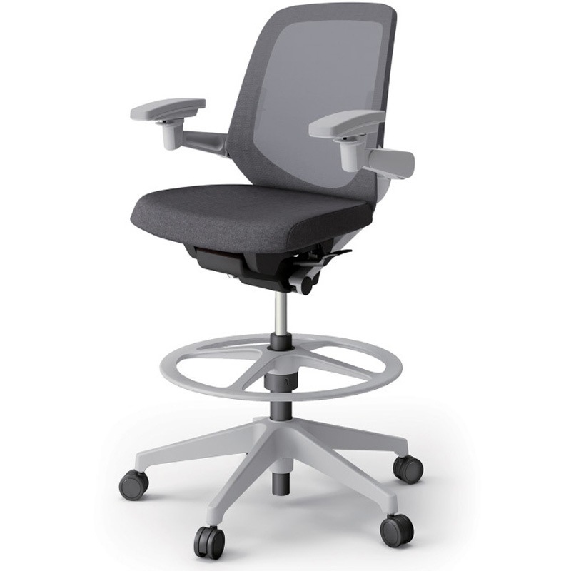 KJ-167JEP2GNT3 ノートチェア ハイポジションタイプ ローバック 可動肘 ランバーサポート付 メッシュJE 樹脂脚<配送時組立サービス付> 1台 イトーキ 【通販モノタロウ】