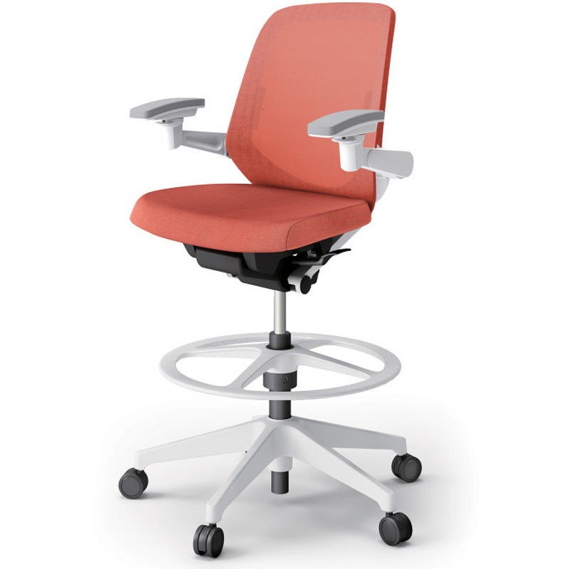 KJ-167JEP2W9D4 ノートチェア ハイポジションタイプ ローバック 可動肘 ランバーサポート付 メッシュJE 樹脂脚<配送時組立サービス付> 1台 イトーキ 【通販モノタロウ】