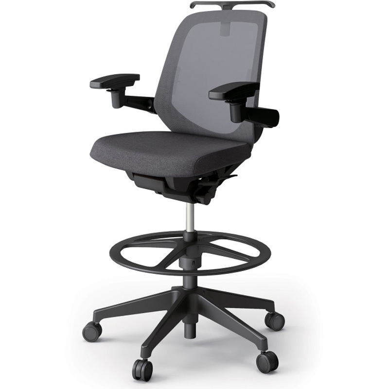 KJ-167JEHP2T1T3 ノートチェア ハイポジションタイプ ローバック 可動肘 ハンガー ランバーサポート付 メッシュJE 樹脂脚<配送時組立サービス付> 1台 イトーキ 【通販モノタロウ】