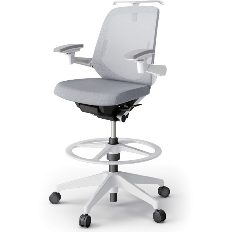 KJ-167JEHP2W9T7 ノートチェア ハイポジションタイプ ローバック 可動肘 ハンガー ランバーサポート付 メッシュJE 樹脂脚<配送時組立サービス付> 1台 イトーキ 【通販モノタロウ】