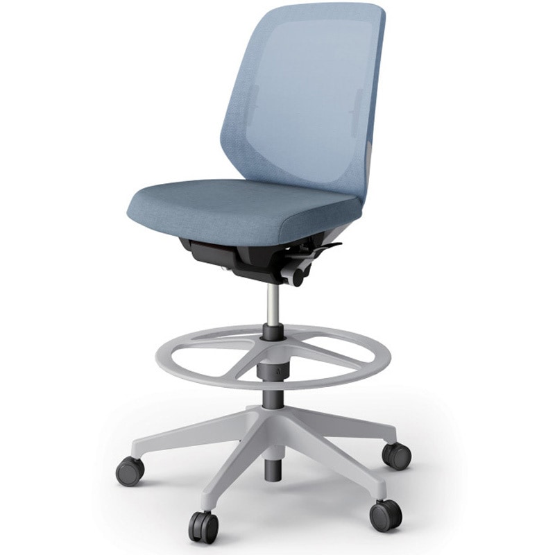 KJ-160JEP-GNB4 ノートチェア ハイポジションタイプ ローバック 肘なし ランバーサポート付 メッシュJE 樹脂脚<配送時組立サービス付> 1台 イトーキ 【通販モノタロウ】